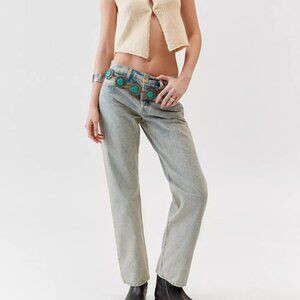 levi's 501 90s mid-rise jeans light blue size 27